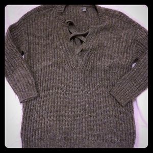 Gray Knitted Sweater - Aerie